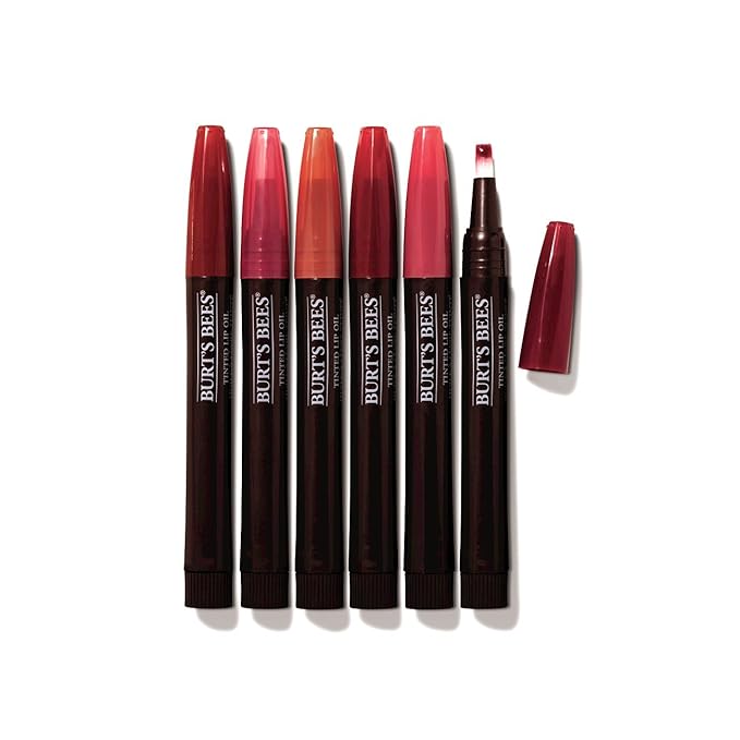 Burt's Bees 100% Natural Moisturizing Tinted Lip Oil, Misted Plum, 1 Pen