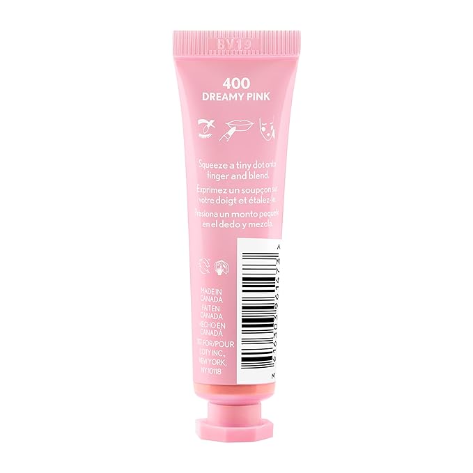 Covergirl Clean Fresh Dewy Tint 400 Dreamy Pink, 3-in-1 Tint, Blendable Color For Eyes, Lips & Cheeks, 0.33 fl oz (Pack of 1)