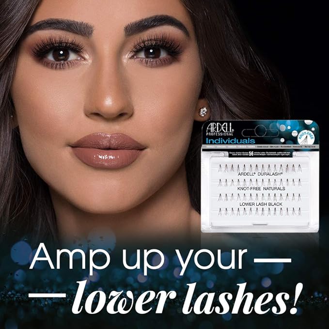 Ardell False Eye Lashes Lower Lash Individuals - Black, Natural Look DIY Lash Clusters, Reusable, Easy Application Eyelash Extension, 4 Pack