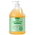 Yoken Peppermint Castile Soap Liquid 64 OZ, EWG Verified Made with Certified Organic Oils, Gentle Peppermint Soap for Body Wash, Face, Hands, Dishes, Laundry & More, Vegan Organic Versatile Cleanser