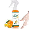 Foot Peeling Spray,100ML Instant Exfoliating Peel Spray for Remove Dead Skin Exfoliator,Hydrating Refreshing Foot Peel Spray（Orange）