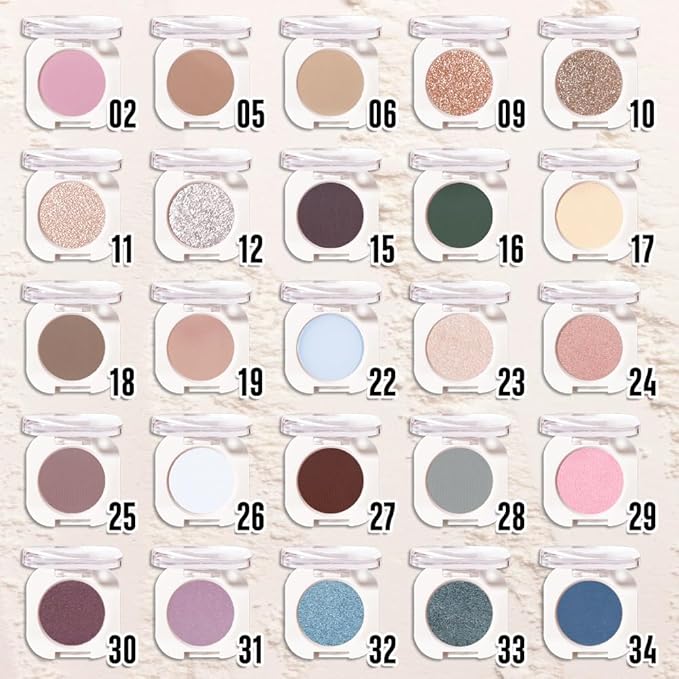 Smoky Beige Matte Eyeshadow, Light Nude White Single Eyeshadow Palette Makeup, Neutral Powde Eye Shadow for Mature Skin, Pigmented Waterproof, Vegan & Cruelty-Free, Sombras para Ojos