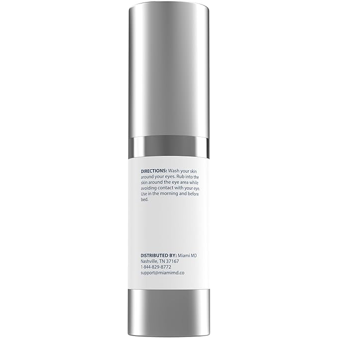 Eye Serum (15ml) Under-eye Treatment for Dark Circles, Crow's Feet & Bags - Serum for All Skin Type - Anti-Aging Under-eye Cream - Reduce Puffiness - For Day & Night Time Use - 3 PACK