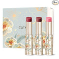 CATKIN Glossy Lip Balm 3pcs Gift Set, Ultra Hydating Glow Lip Tinted Jelly Plump Melting Balm Shea Butter Repair Soothing For Dry Lips Dewy Finished 0.12 oz 01
