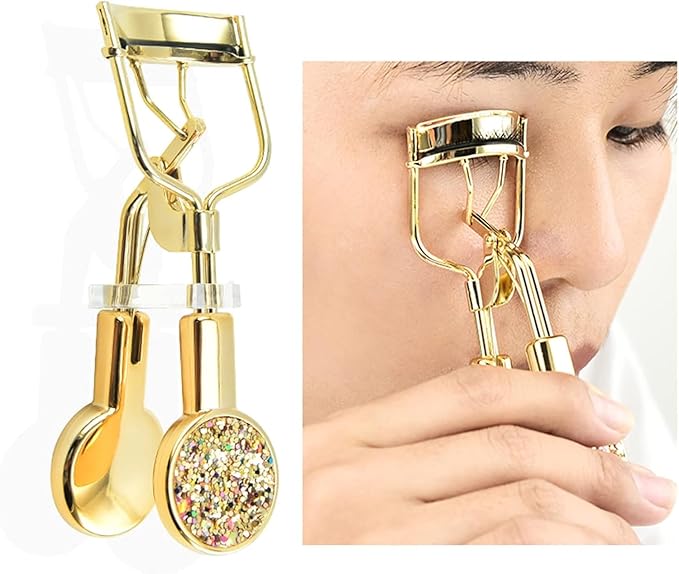 Gold Eyelash Curler Eyelash Curler Tweezers Does Not Hurt Eyelashes Long-Lasting Curling Eye Makeup Cosmetic Tool