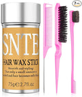 Hair Wax Stick & Slick Back Hair Brush – Frizz Control for Women & Kids, Non-Greasy & No Residue – Smooths Flyaways, Creates Sleek Ponytails & Buns – Styling Accessories & Teen Girl Gifts Trendy Stuff
