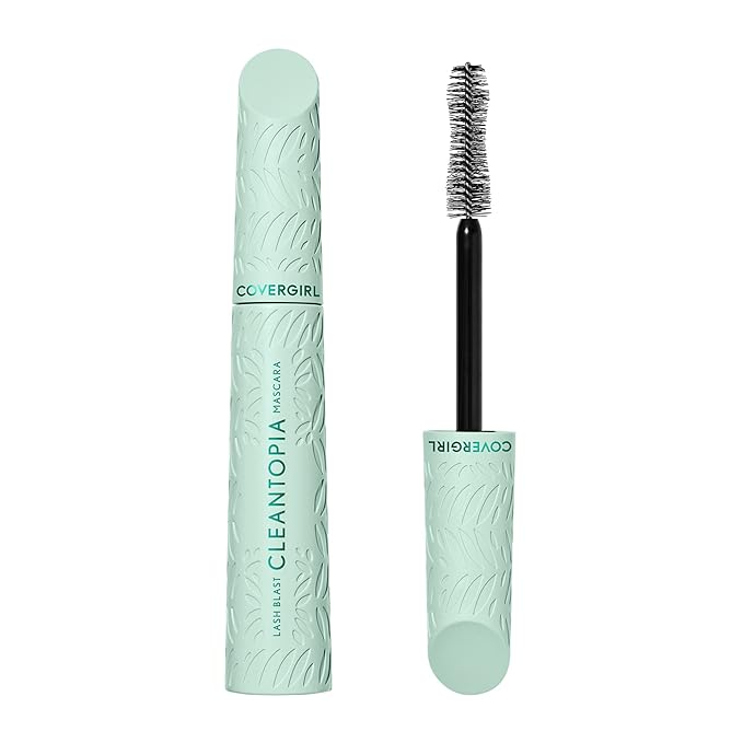 Covergirl Lash Blast Cleantopia Mascara, Volumizing, Smudge-Proof, Vegan Formula, Black Brown 810, 1 Count