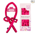 Heatless Hair Curler, Satin Hair Rollers for Heat less Curls Overnight, Premium Satin for No Heat Curls, Overnight Heatless Curling Rod to Sleep In, Silky Curlers with Clip and Scrunchies