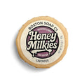Goat Milk Soap with Tallow – Honey Milkies Lavender Bar (3.3oz) – Handmade in Boston – Cold Process Natural Soap with Grass Fed Tallow, Lard, Raw Honey & Goat Milk