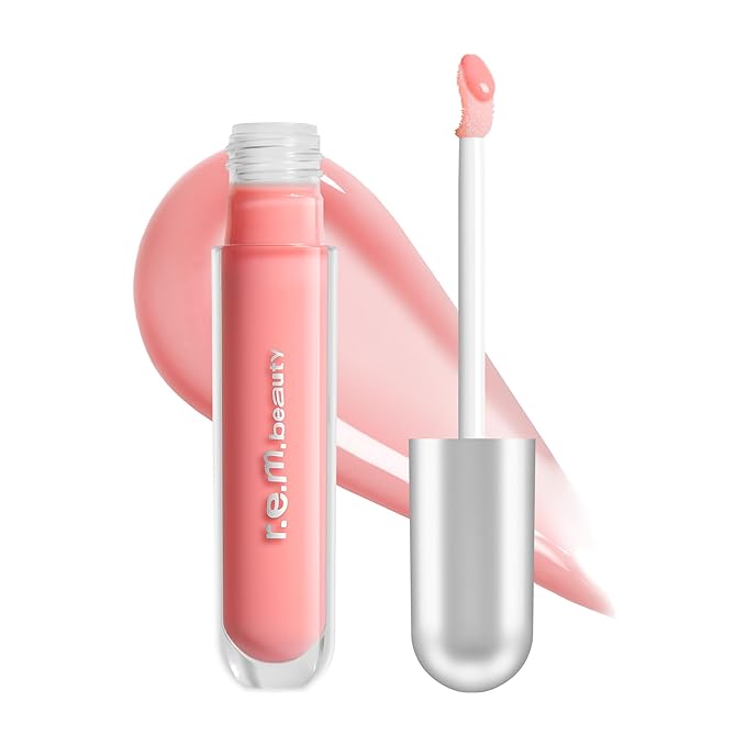 r.e.m. beauty by ariana grande | Essential Drip Glossy Balm in Cosmo | High Shine Nourishing Lip Balm | Hydrating Hyaluronic Acid | Smooth Glossy Finish