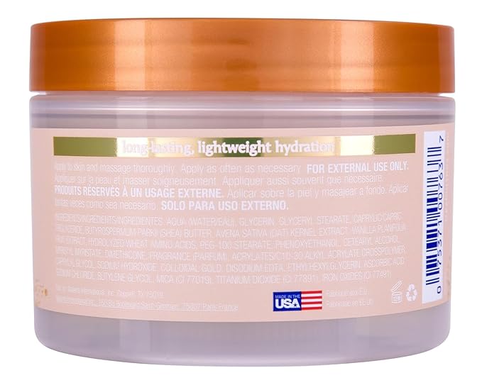 Tree Hut Vanilla Whipped Shea Body Butter, Long-Lasting Hydration for Soft, Smooth Skin, Nourishing Essential Body Care, Lightweight Moisturizer, 8.4 fl oz