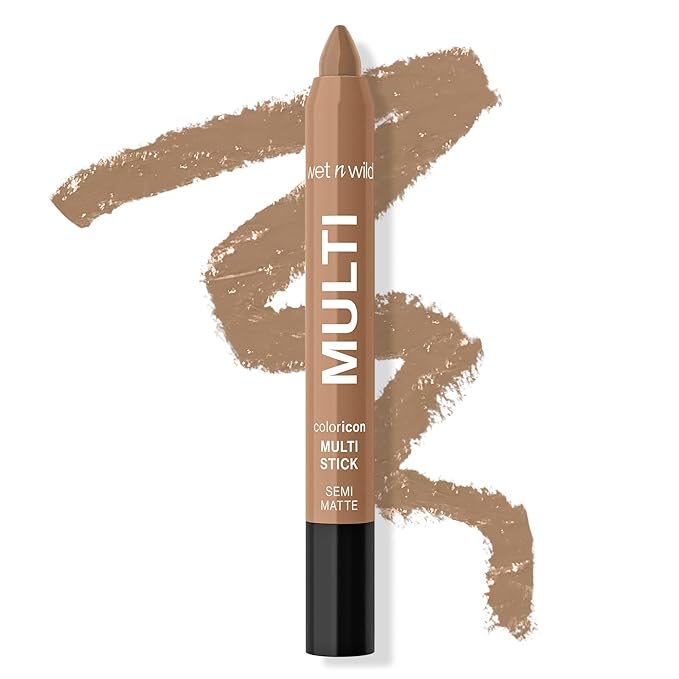 wet n wild Color Icon Cream Eyeliner Eyeshadow Multi-Stick, Moisturizing, Nourishing Velvety Cream-to-Powder Buildable & Blendable Formula, Cruelty-Free & Vegan - Nudie Culture