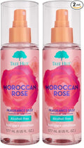 Tree Hut Moroccan Rose Fragrance Mist, Refreshing Body Spray & Body Mist with Essential Oils, Light Sheer Floral Scent for Women, Perfect for Everyday Wear & Scent Layering, 6 fl oz (Pack of 2)