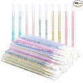 100PCS Glitter Crystal Lip Brush, Disposable Lip Brushes Lip Gloss Applicators Lipstick Gloss Wands Applicator Perfect Makeup Tool Kits (Multi-colored)
