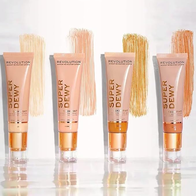 Makeup Revolution, Superdewy Tinted Moisturiser, Light Coverage, Dewy Finish, Fair, 1.85 fl. Oz.