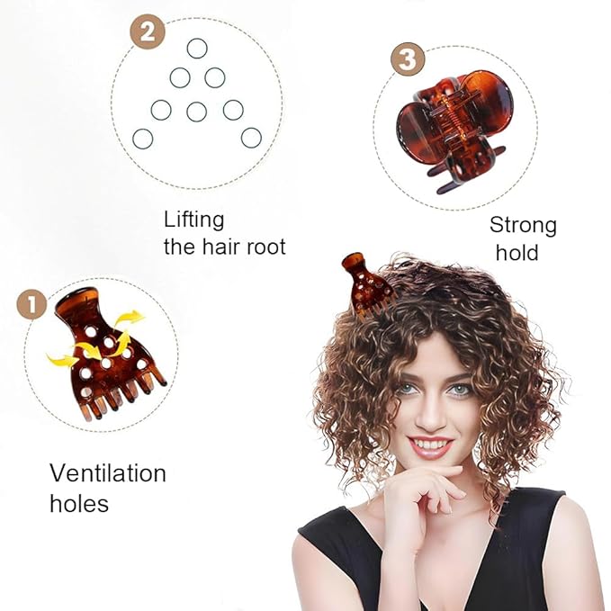 8 Hair Volume Clip for Thick Hair, Root Clips for Curly Hair Volume, Claw Clips for Women Root Lifting for Curl