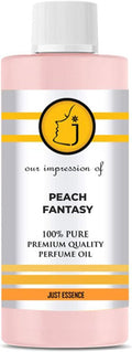 Just Essence Peach Fantasy Fregrance Perfume Oil for Perfume Making, Personal Body Oil, Soap, Lotion, Candle Making & Incense | Premium Quality Undiluted & Alcohol Free | 16 Fl Oz