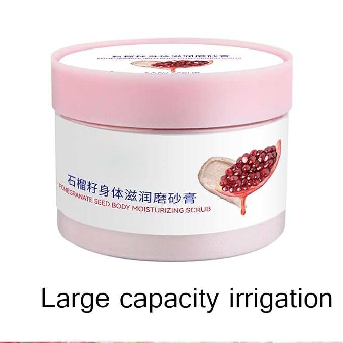 keratosis Pilaris Body Scrub,Pomegranate Bump Eraser Body Scrub,for Strawberry Legs Reshaping the Skin and Smooth Bumpy Dry Skin,Hydrate & Smooth Skin,Skin-Polishing Care 10.5 oz