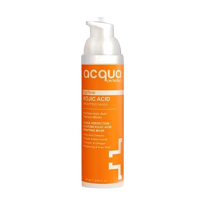 Vegan Kojic Acid & Turmeric Overnight Wrapping Mask – Brightening Peel Off Face Mask for Dark Spots, Glow & Firming | Korean Skin Care Inspired Night Mask for Hyperpigmentation & Dull Skin,
