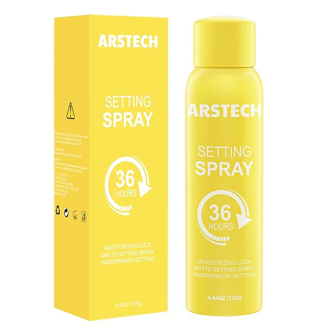 Setting Spray for Makeup Long Lasting for up to 36HR Wear Vitamin C Ultra-Fine Face Mist Dewy Hydrating & Soothing Finishing Fixing Spray for Make Up All-Day Fresh Look 4.44 oz