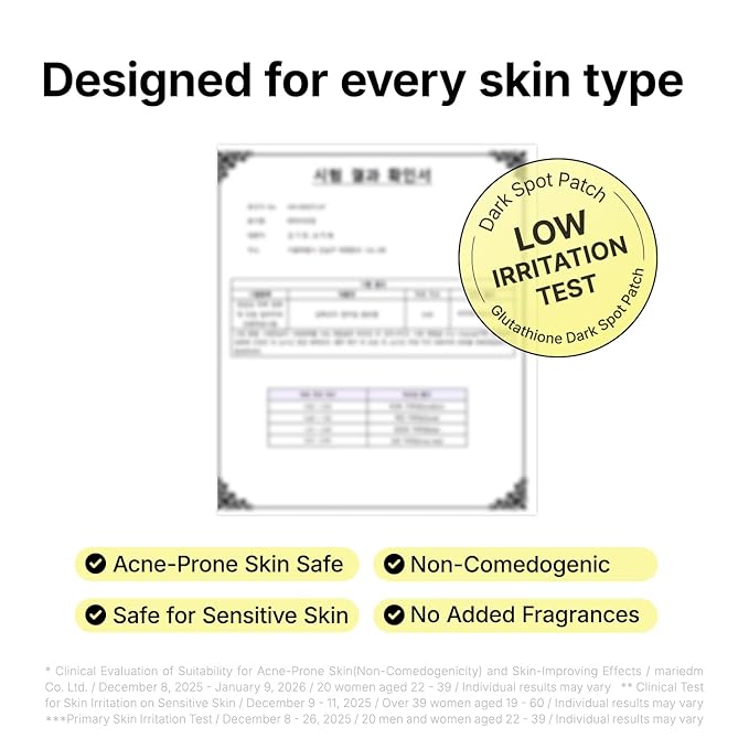 MANYO Glutathione 7 Dark Spot Serum Patch, Gel Dark Spot Patches for Face, Uneven Skin Tone & Radiance Booster, Korean Skincare, 30 Count