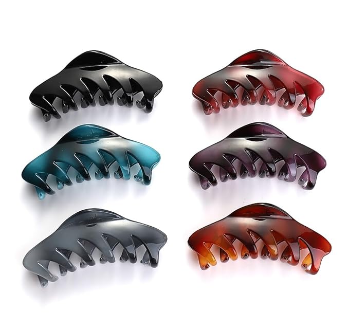 Premium Hair Claw Clips For Thick Hair, Strong Holding Power Claw Hair Clamps Delicate Hair Grip for Women and Girls (Type C)
