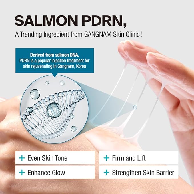 GANGNAM GLOW Rejunol Mucin PDRN Facial Cream 6.76 floz - 91.5% Snail Mucin Moisturizer with Hyaluronic Acid & Panthenol I Korean Skin Care I Face Moisturizer for Women | Salmon DNA