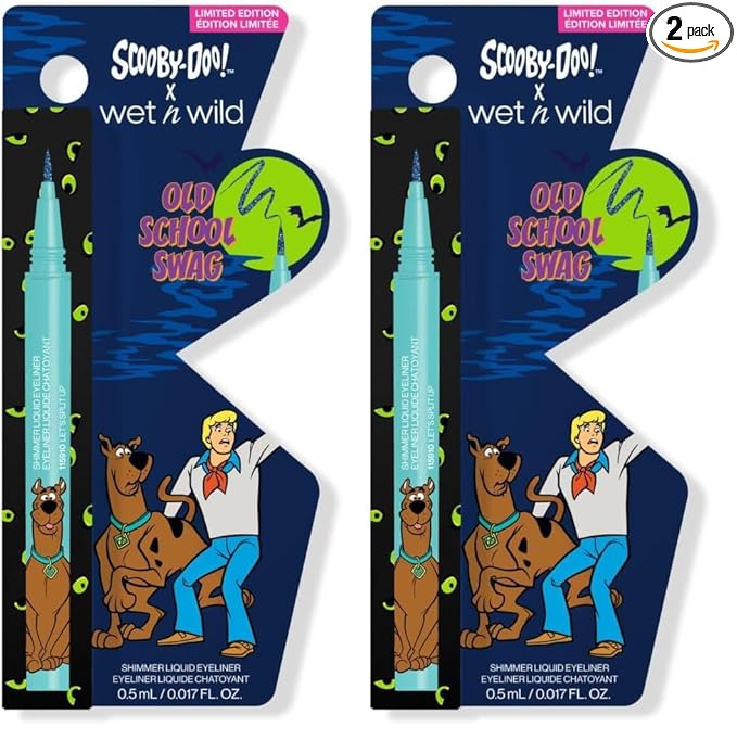 wet n wild Scooby Doo Collection Old School Swag Shimmer Liquid Eyeliner - Let's Split Up (Pack of 2)