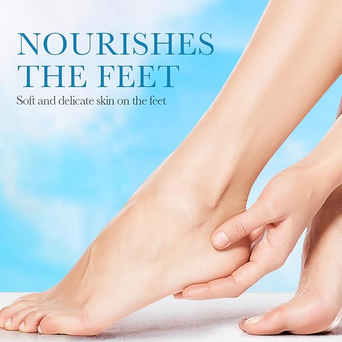 JoanofArc Foot Peeling Mask, Moisturizing Foot Mask,Peel Calluses Dead Skin Callus Remover,Hydrating Foot Masks for Dry Cracked Feet,Repair Rough Heels＆Dry Skin for Baby Soft and Smooth Feet,4 Pack