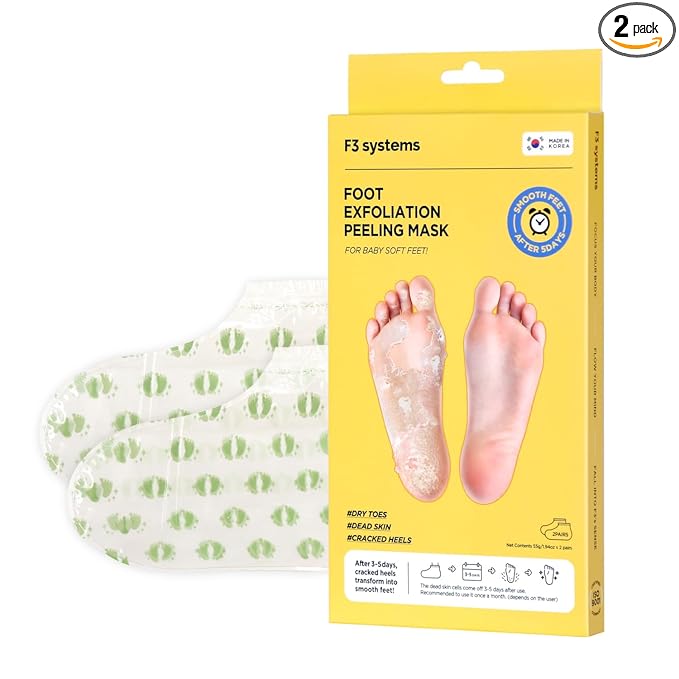 Foot Exfoliation Peeling MASK, Baby Foot Peel, Cracked Feet, Callus Remover, Korean Footcare