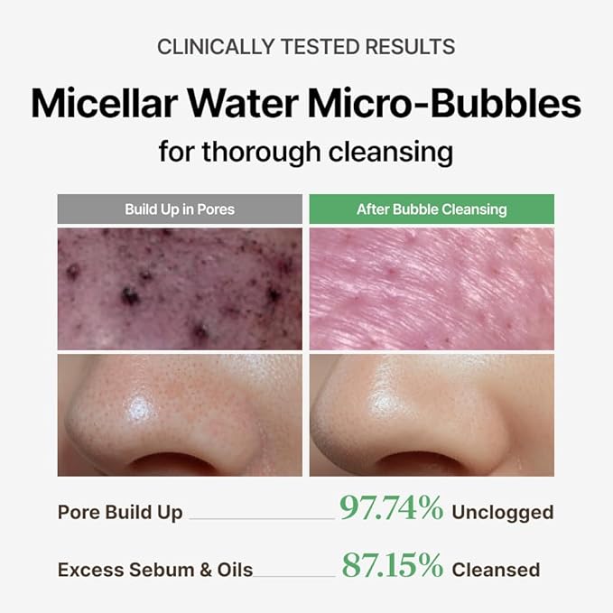 MENOKIN Cotton Cloud Bubble Cleanser [Bright] Vitamin C for Dull Skin & Dark Spots, Low pH for Sensitive Skin, Hydrating & Non-Stripping, Gentle Face Wash, Boost Radiance, Korean Skincare 5.07 fl. oz
