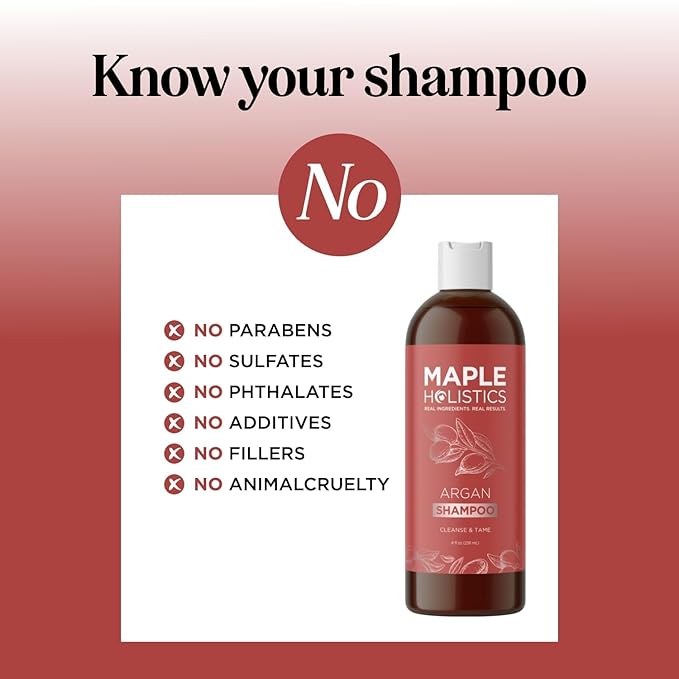 Argan Oil Shampoo for Dry Hair - Sulfate Free Shampoo for Damaged Hair and Frizz with Argan Oil for Hair - Volumizing Shampoo for Hair Shine and Volume Featuring Ultra Moisturizing Natural Oils