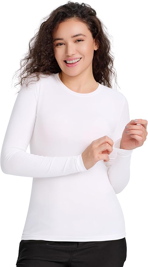 COZYFIT Scrub Undershirts Long Sleeve Women - Underscrub Comfort Tee