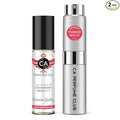 CA Perfume Duo Impression of Fresh Cut Strawberry For Women And Men Perfume Layering Set Long Lasting Travel Size EDP + Body Oil Roll-On Bottle 0.27 Fl Oz+0.33 Fl Oz