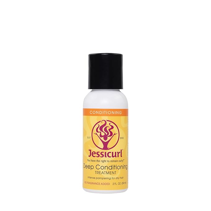 Jessicurl, Deep Conditioning Treatment, No Fragrance Added, 2 Fl oz. Deep Conditioner for Dry Damaged Hair, great Anti Frizz Hair Mask and Leave in Conditioner for Curly Hair