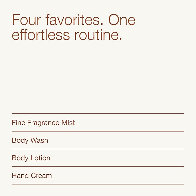 Bath & Body Works Warm Vanilla Sugar Gift Set with Body Wash, Fine Fragrance Mist, Lotion, & Hand Cream – Personal Care Collection for Gifts or Individual Use, Sugar and Sweet Vanilla Scent - 1 Pack