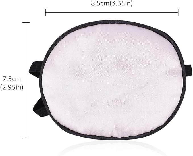 eZAKKA Eye Patches for Adults Kids Left Right Eye, 2PCS Silk Eye Patch for Lazy Eye After Surgery Amblyopia, Black and Pink