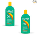 NO-AD SPF 50 Sunscreen Lotion | Hypoallergenic | Broad Spectrum UVA/UVB Protection | Water Resistant | Octinoxate & Oxybenzone Free with moisturizing Vitamin E and Aloe 16oz | Pack of 2