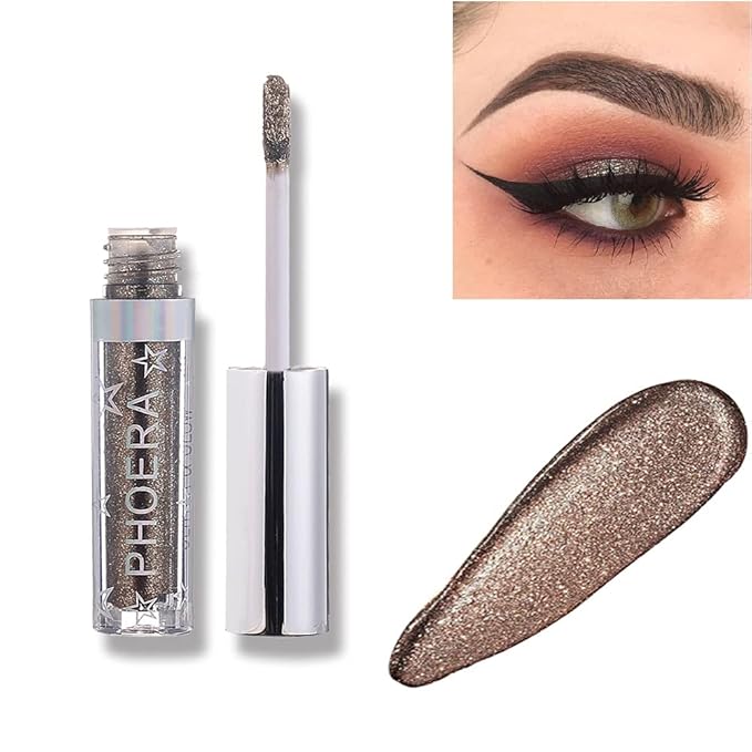 Liquid Eyeshadow, Waterproof Glitter Shimmer Sparkle Eye Stick Easy To Wear Long Lasting Eyeliner Eye Pencil Makeup Cosmetics(A104)