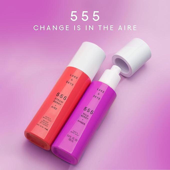 Lake & Skye 555 Wild Berry + Amber Hair & Body Mist - 3.4 oz (100mL)