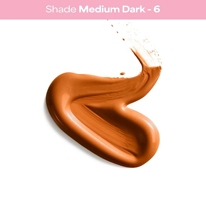 MCoBeauty Flawless Glow Luminous Skin Filter - 6 Medium Dark - 4-in-1 Primer, Highlighter & Foundation Booster - Dewy Illuminating Tint Face Makeup with Squalane Vitamin E - Vegan & Cruelty Free