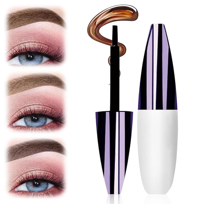 Easy Peel-Off Eyebrow Gel, 2025 New Tattoo Eyebrow Gel Easy Peel Off for Women, Upgrade Eyebrow Tattoo Peel Off, Transfer-proof Eyebrow Gels Waterproof for All Skin Types (Light Brown)