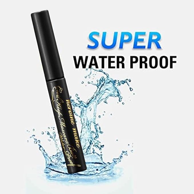 HEROINE MAKE by KISSME Mascara Base for Curl, Volume and Length, Clear MASCARA Primer with Argan Oil, Camellia Oil & Squalane, Transparent Type, Ideal Alone or Under Mascara, Made in Japan, CLEAR 1 EA