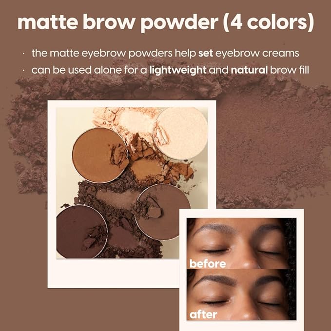 KARA BEAUTY Eyebrow Kit - Brow Makeup Kit with Powders, Pomades & Highlighters – Blendable, Long-Wear Eyebrow Powder Set for Natural or Sculpted Brows - Perfect for Makeup Artist, Beginner-Friendly