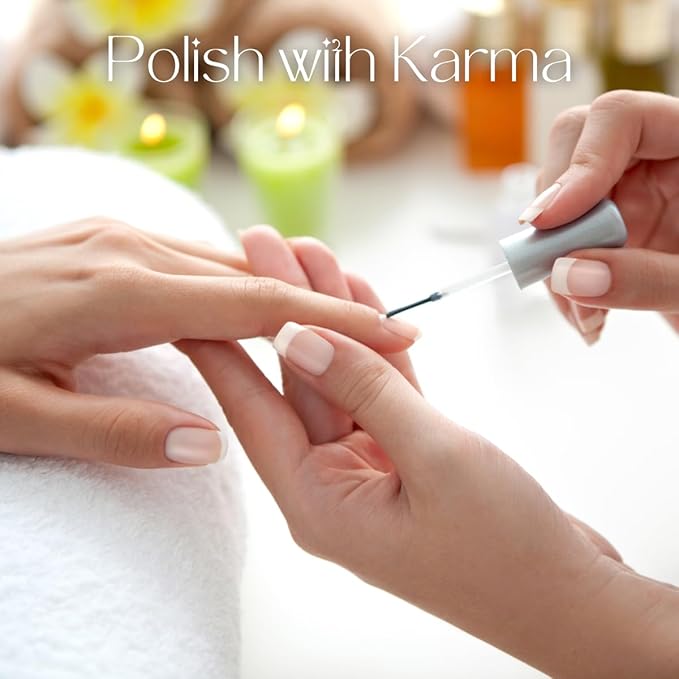 Karma Naturals Hydrating Base Coat – Non-Toxic, Vegan & Cruelty-Free Nail Polish for Strength & Protection