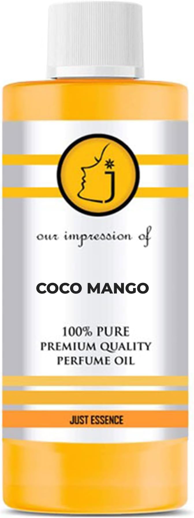 Just Essence Coco Mango Fregrance Perfume Oil for Perfume Making, Personal Body Oil, Soap, Lotion, Candle Making & Incense | Premium Quality Undiluted & Alcohol Free | 8 Fl Oz