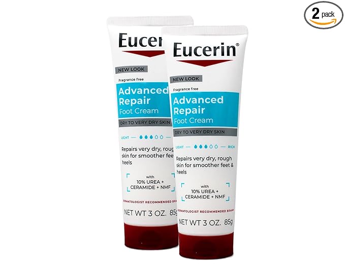 Eucerin Intensive Repair Foot Creme 3 Oz (Pack of 2)
