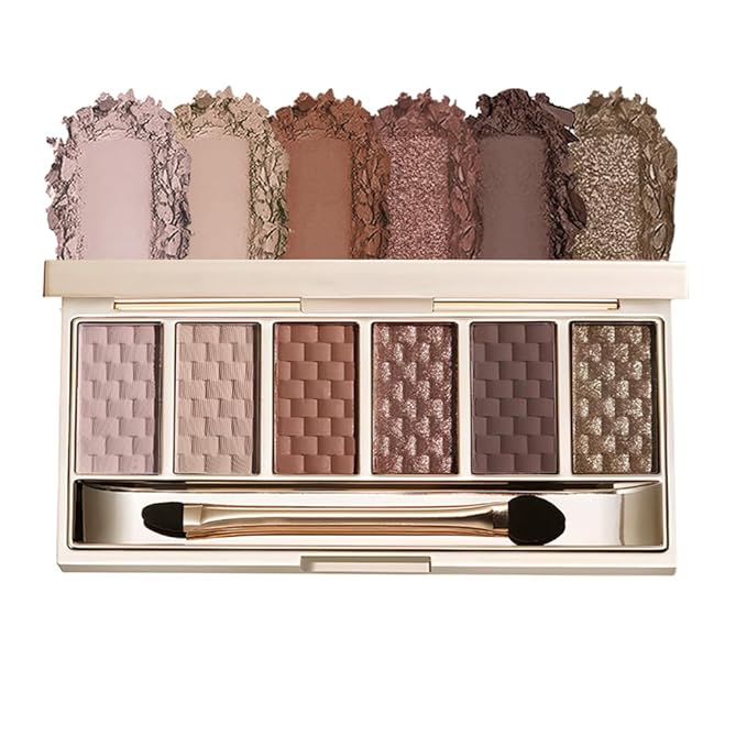 Rosy Nude Warm Eyeshadow Palette, 6 Matte & Shimmer Eye shadow — Dusty Rose, Beige Nude, Terracotta Brown, Rosy Copper & Antique Gold, High Pigment Long-Lasting Eye Makeup for Daily & Glam Looks 4