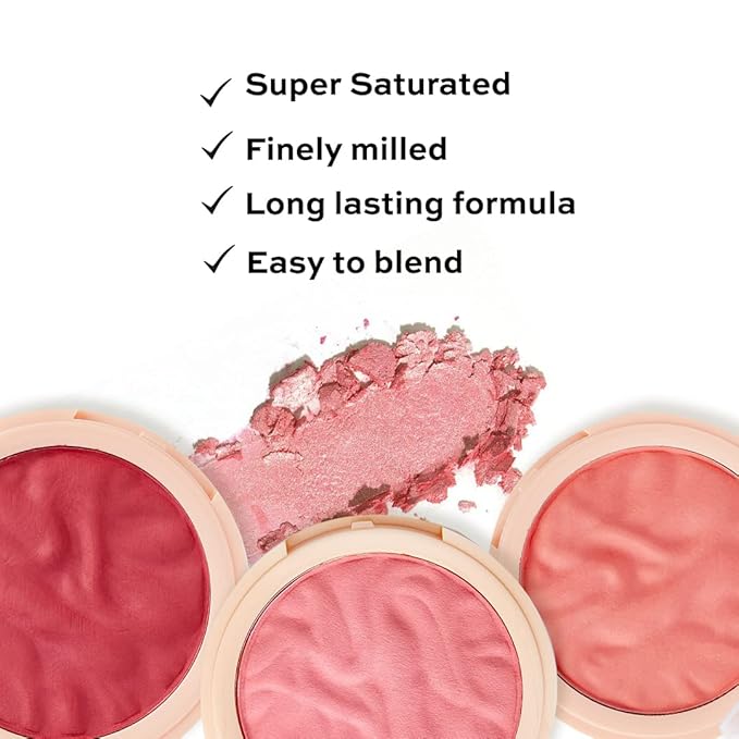 Revolution, Blusher Reloaded, Pressed Powder Face Blusher, Highly Pigmented & Long Lasting Formula, Rose Kiss, 0.26 oz