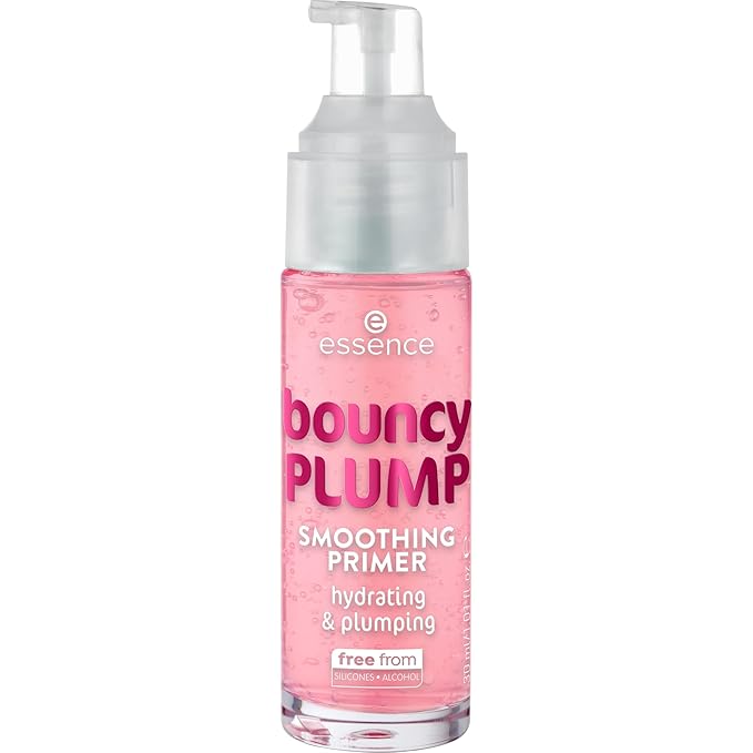 essence | Bouncy Plump Smoothing Primer | Cooling Gel Primer for Plump, Smooth & Hydrated Skin | Fresh Watermelon Scent | Vegan & Cruelty-Free